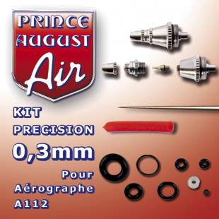 Aerographe A112 kit de précision 0,3 PRINCE AUGUST