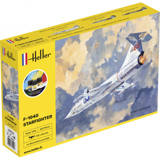 Lockheed F-104G LuftWaffe Starfighter 1/48 HELLER