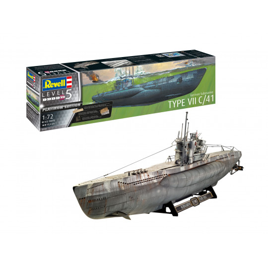 Sous-marin / U- BOOT Type VII C/41  - 1/72 ème Platinum Edition REVELL