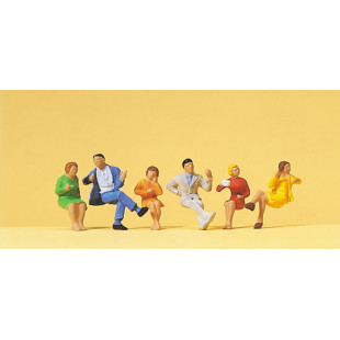 Personnages assis 1/87 HO PREISER