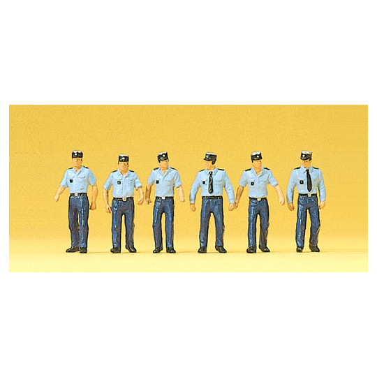 Policiers français marchant 1/87 HO PREISER