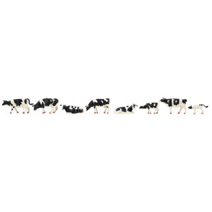 Vaches frisonnes pies noires 1/87 HO FALLER