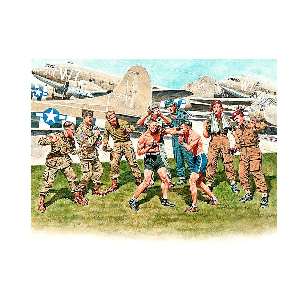 Match de boxe sur la base aérienne 1943/44 1/35 MB