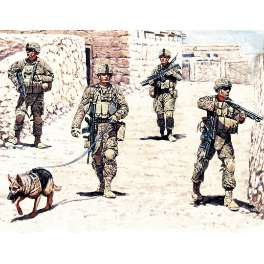 Protection et recherche infanterie US Afghanistan ou Irak 2012  1/35 MB