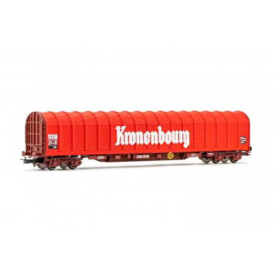 Wagon bogies bache "Kronenbourg SNCF 1/87 HO JOUEF