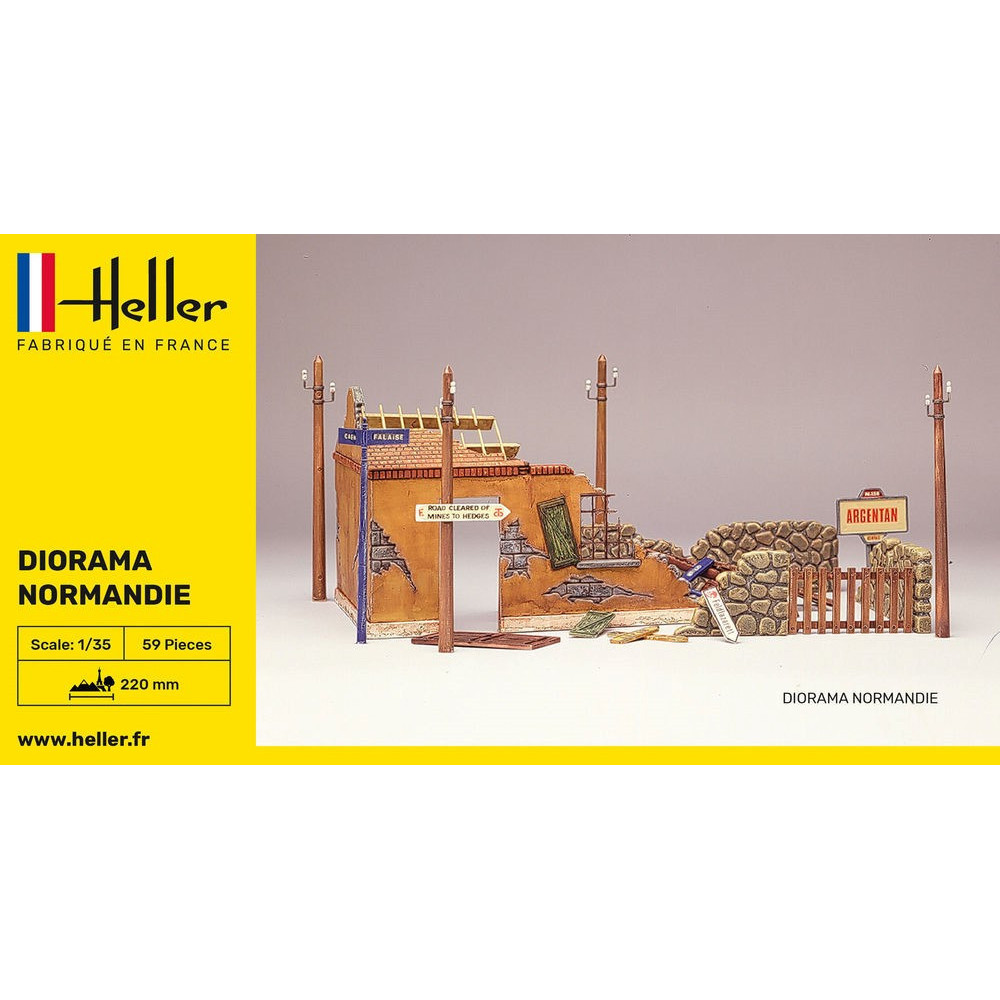 DIORAMA "NORMANDIE" POUR 1/35 HELLER
