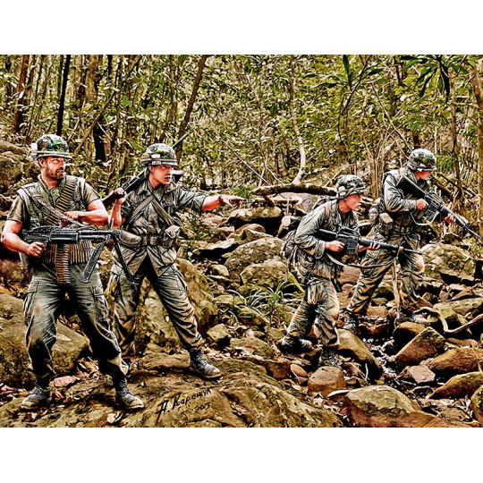 Militaires US VietNam Jungle Patrol 1/35 MasterBox