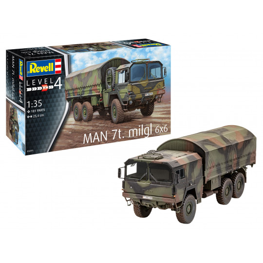 Camion allemand 6X6 MAN 7t Milgl 1/35 REVELL