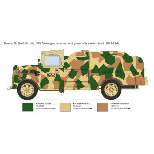 Camion citerne OPEL BLITZ Kfz 385 Tankwagen 1/48 ITALERI