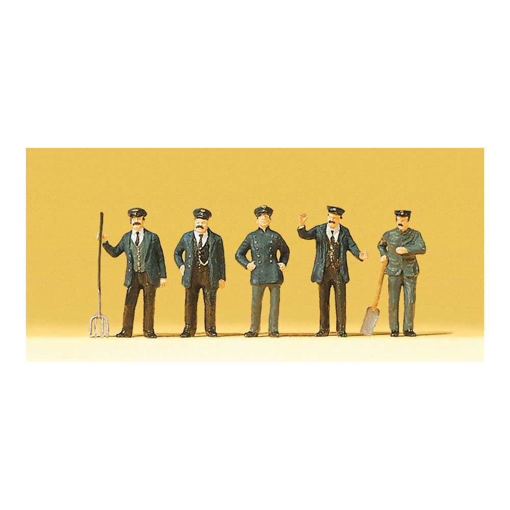 Chauffeur, mécanicien, personnel de train 1/87 HO PREISER