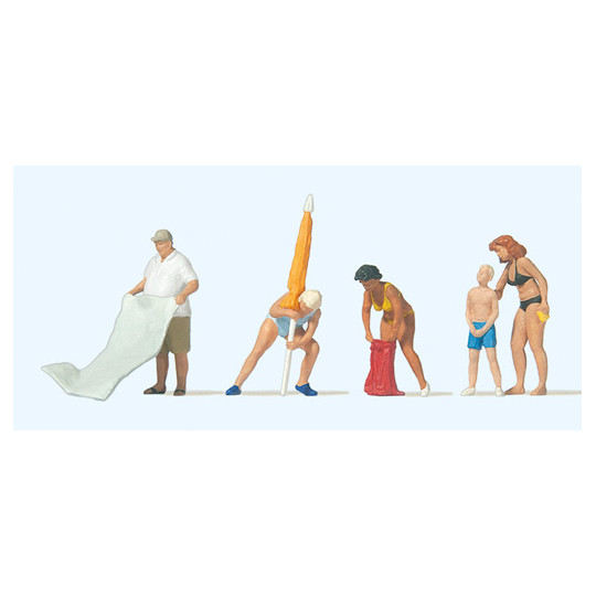 Prêts pour la baignade 1/87 HO PREISER