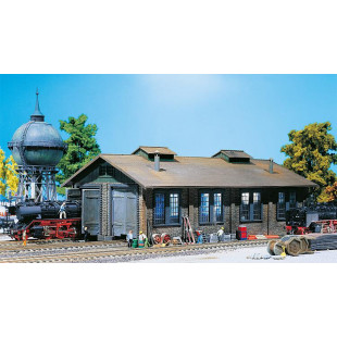 Remise à locomotives 2 places - 1/87 HO- FALLER
