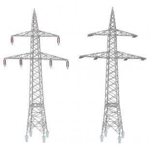 2 Pylones de cables aériens 1/87 HO FALLER
