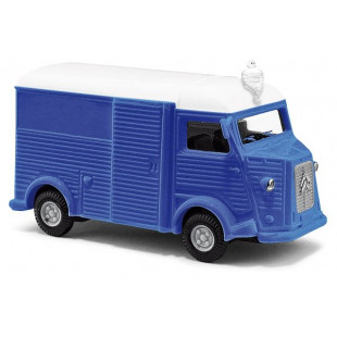 CITROËN H Bleu avec bibendum 1/87 BUSCH