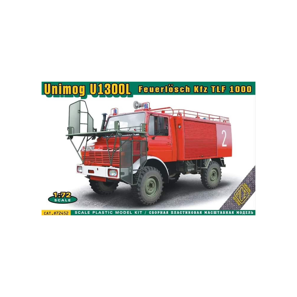 UNIMOG U1300L 4x4 pompiers 1/72 ACE
