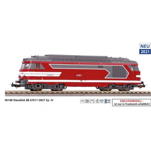 Locomotive diesel SNCF BB 67400 capitole 67611 HO 1/87 PIKO HOBBY
