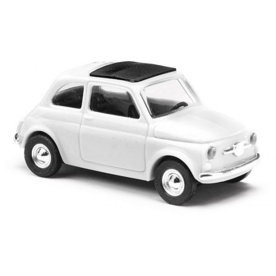 Fiat 500 en kit à monter blanche 1/87 BUSCH