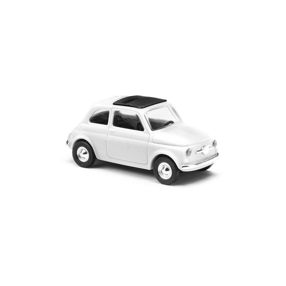 Fiat 500 en kit à monter blanche 1/87 BUSCH