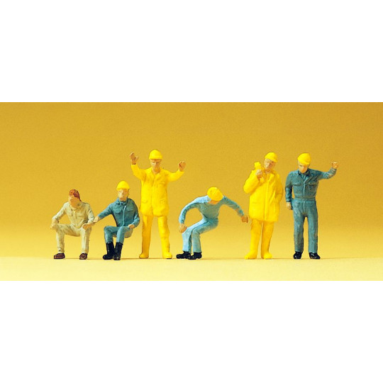 Personnel de grue mobile 1/87 HO PREISER