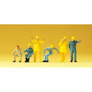 Personnel de grue mobile 1/87 HO PREISER