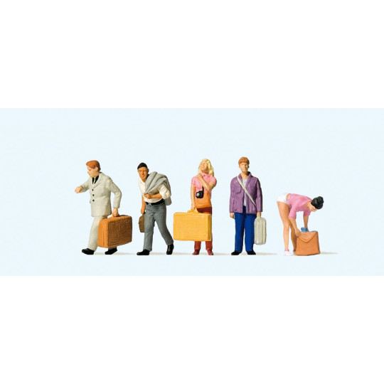 Passagers à la gare 1/87 HO PREISER