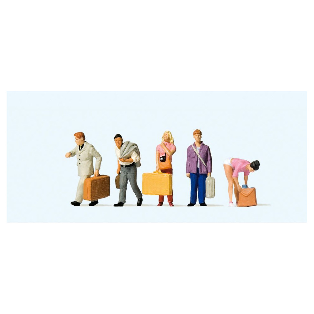 Passagers à la gare 1/87 HO PREISER