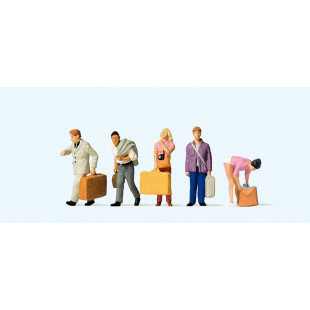 Passagers à la gare 1/87 HO PREISER
