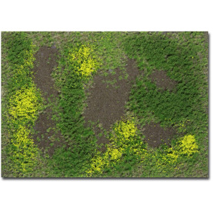 Décor Herbes des prés rugueux Printemps A Martin Welberg