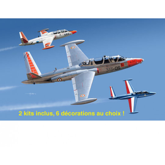 FOUGA MAGISTER (2 AVIONS) 1/48 KINETIC
