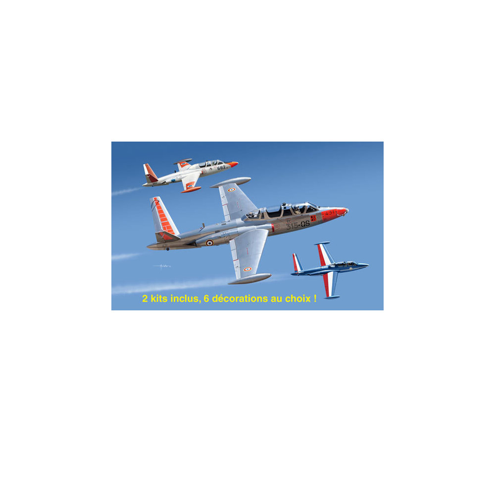 FOUGA MAGISTER (2 AVIONS) 1/48 KINETIC
