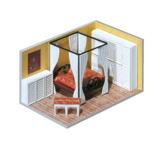 Aménagement intérieur d'immeuble 1/87 ho FALLER