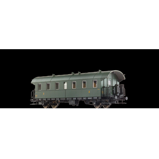 Voiture SNCF B6 2cl essieux "boite à tonnerre" HO 1/87 BRAWA