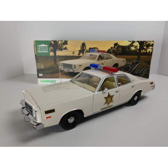 Plymouth Fury 1977 "Duke of Hazzard sheriff"  1/18 GREENLIGHT