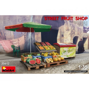 Etal de rue de vendeur de fruits et légumes 1/35 MINIART