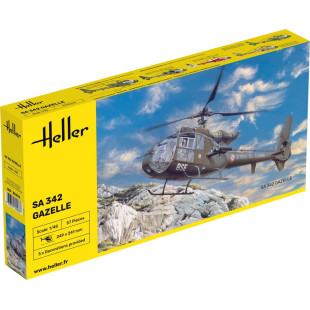 Helicoptère SA 342 L GAZELLE maquette 1/48 HELLER