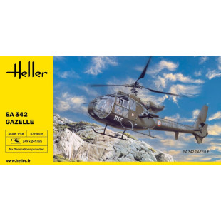 Helicoptère SA 342 L GAZELLE maquette 1/48 HELLER