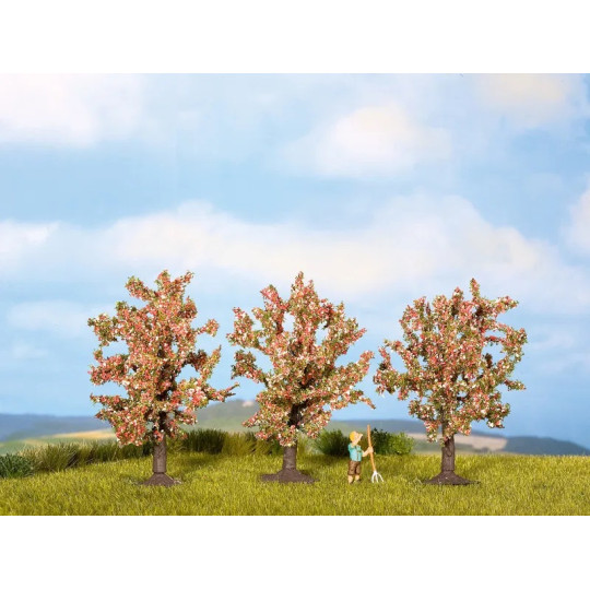 3 arbres fruitiers fleuris NOCH
