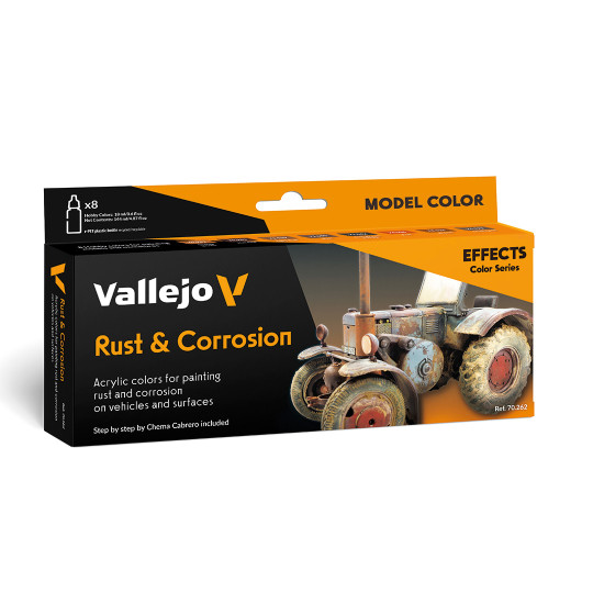 Coffret effets couleur : Rust et Corrosion 8 teintes PRINCE AUGUST