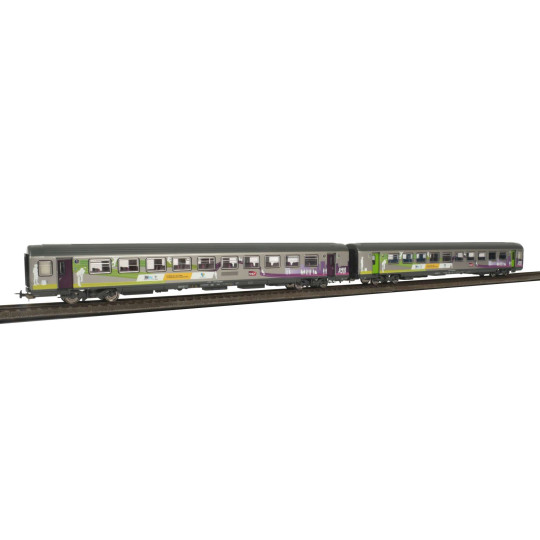 Coffret 2 Voitures corail VT "Rémi" Centre Val de Loire Ep VI SNCF HO