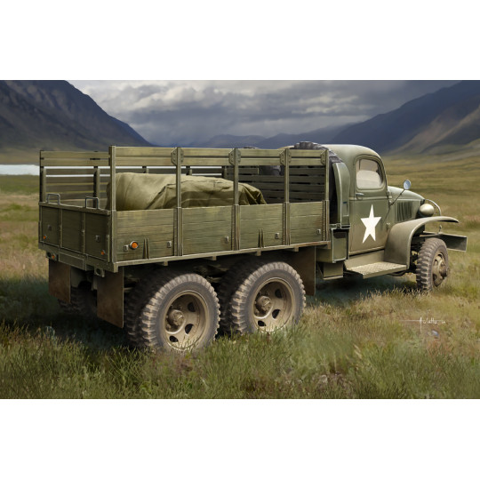 Camion US GMC CCKW-52 maquette 1/35 HOBBY BOSS