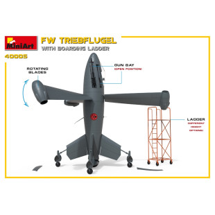 FOCKE WULF "TRIEBFLUGEL" INTERCEPTEUR avec ECHAFAUDAGE - FORCE AÉRIENNE JAPONAISE 1946 (kit de fiction?) 1/35 MINIART