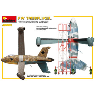 FOCKE WULF "TRIEBFLUGEL" INTERCEPTEUR avec ECHAFAUDAGE - FORCE AÉRIENNE JAPONAISE 1946 (kit de fiction?) 1/35 MINIART