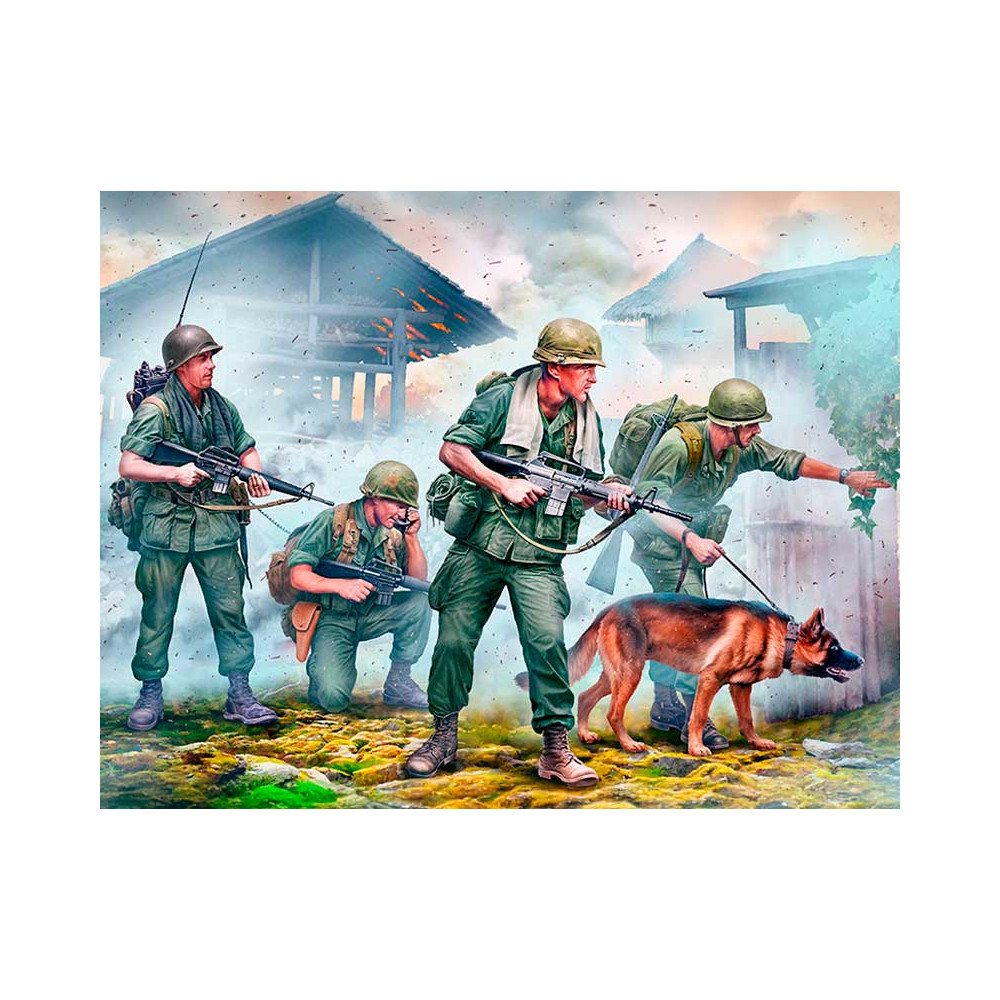 Patrouille cynophile Vietnam 1/35 MasterBox