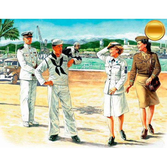 Marins US près des flots...