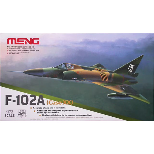 Convair USAF F-102A XX Delta Dagger maquette 1/72 MENG