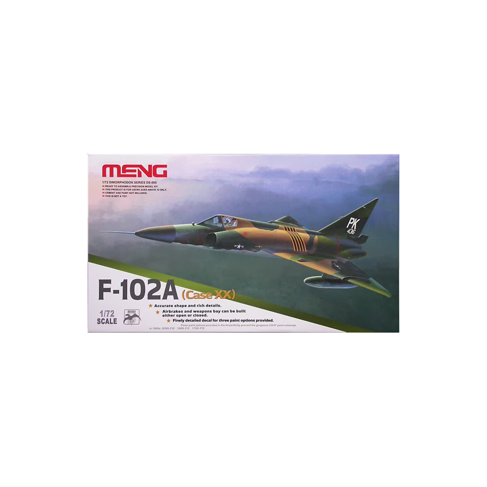 Convair USAF F-102A XX Delta Dagger maquette 1/72 MENG