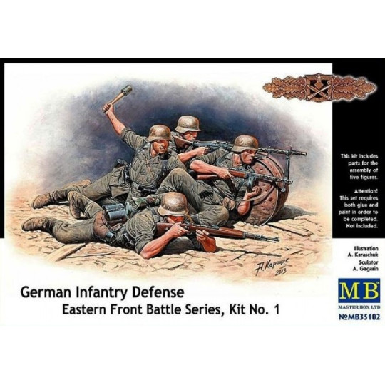 infanterie allemande WW2 maquette 1/35 MasterBox