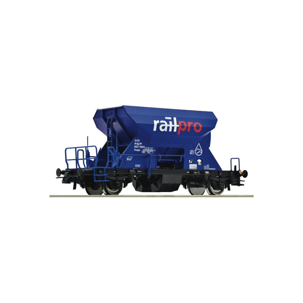 Wagon Trémie minéralier ballast RailPro 1/87 HO ROCO