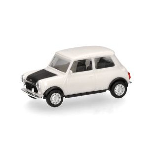 MINI COOPER ancienne blanc et noir 1/87 HERPA