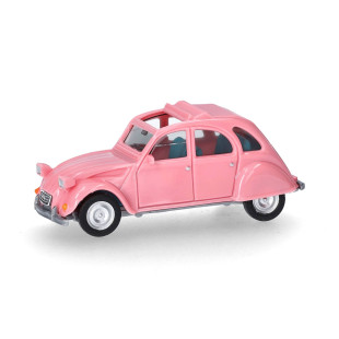 CITROEN 2CV découverte rose 1/87 HERPA